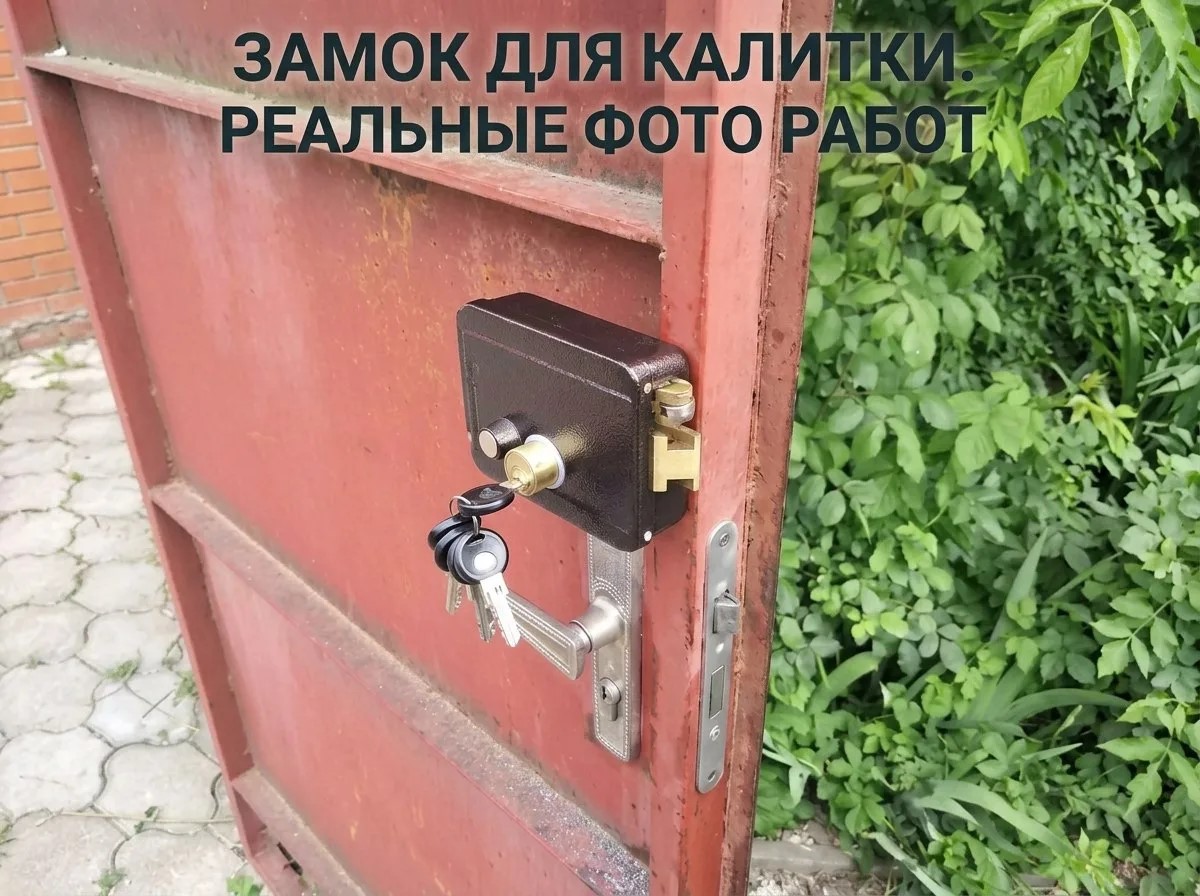 Установка электромеханического замка